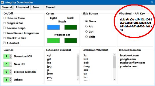 virustotal api key