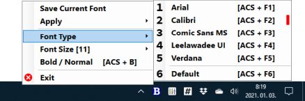 system tray menu 2